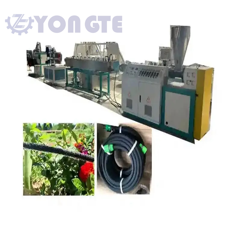 Linia de producție a conductelor de scurgere a cauciucului Yongte transformă anvelopele de deșeuri în instrumente eficiente de irigare.