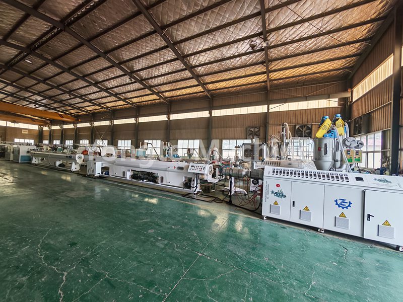 Mașină de producție de țevi PE de mare viteză de 16-63 mm pentru clientul din Argentina