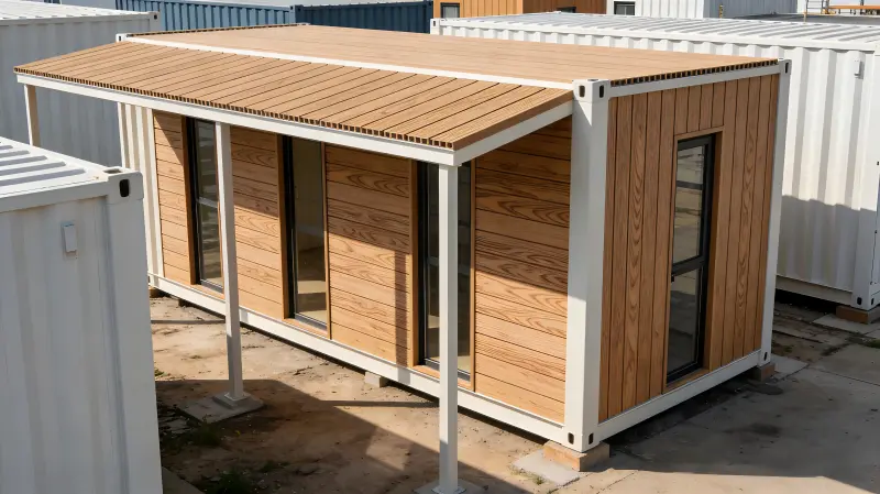Aplicarea profilelor WPC în construcția de case de containere