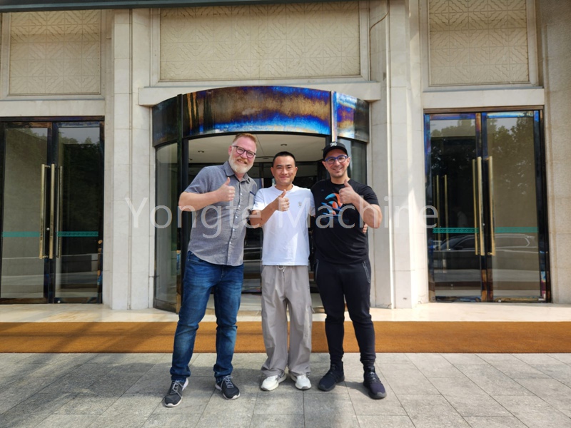 yongte WPC machine for canada customer