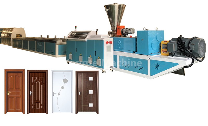 Linie de extrudare a panourilor pentru uși WPC