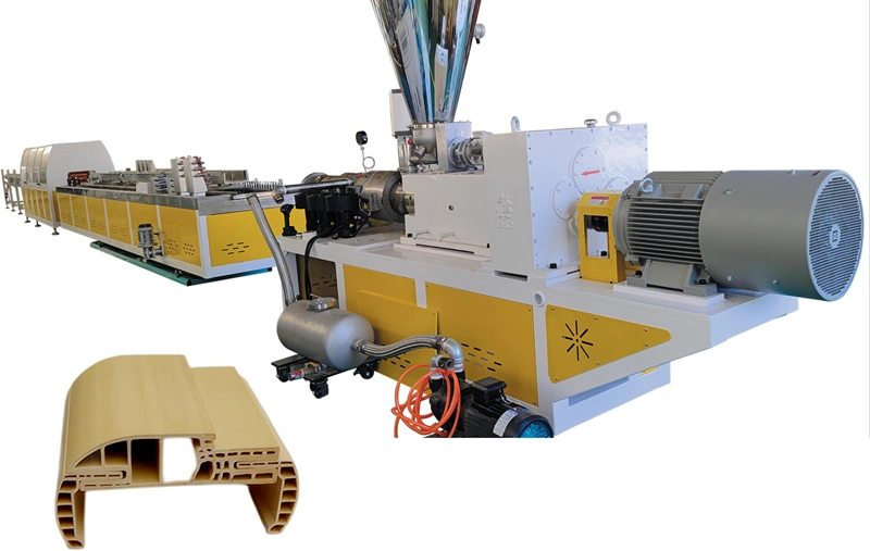 wpc door profile extrusion machine