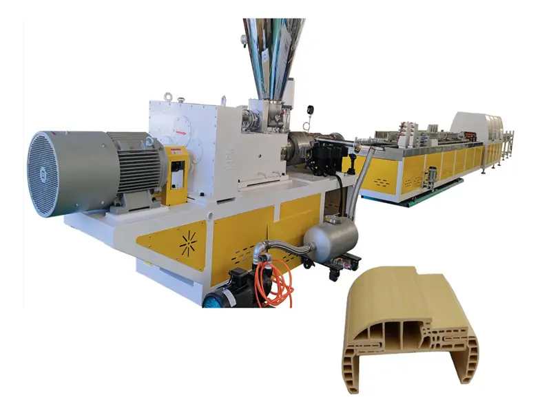 Extruder pentru toc de ușă WPC